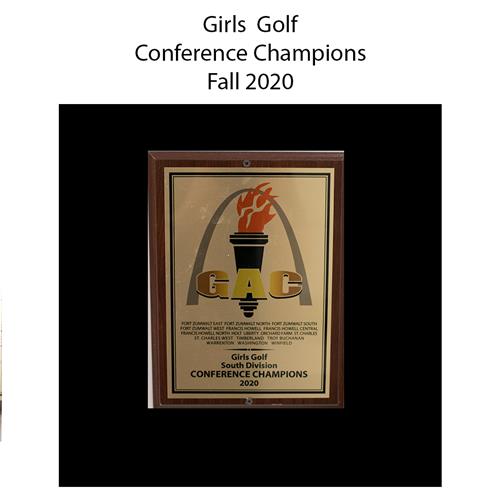 Girls Golf Conference Champions Fall 2020